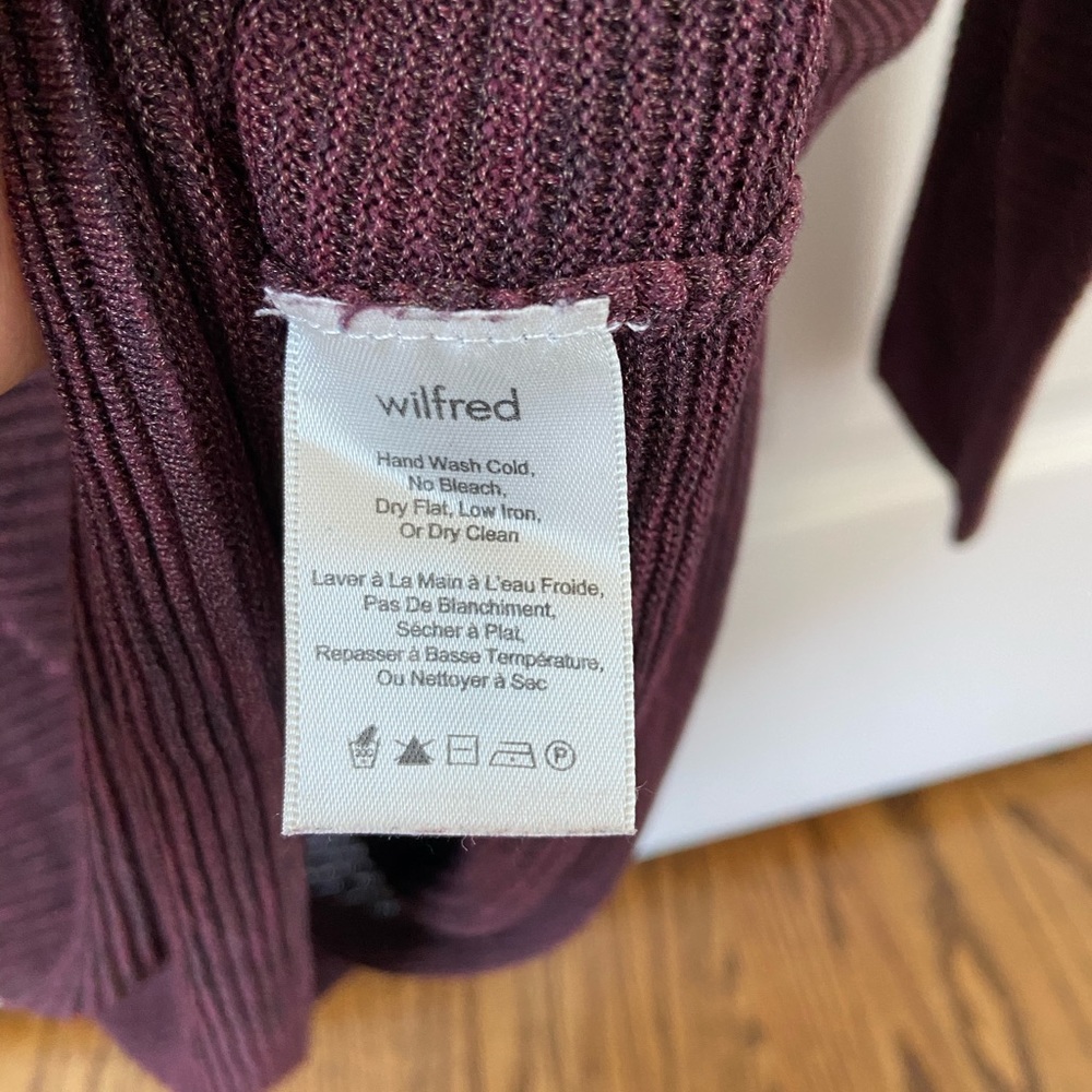 Wilfred burgundy Blanchard sweater - Picture 5 of 5
